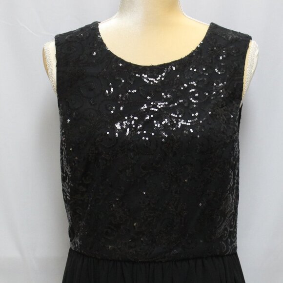 MAX & CLEO Black Sequin Lucy Dress - Picture 3 of 8
